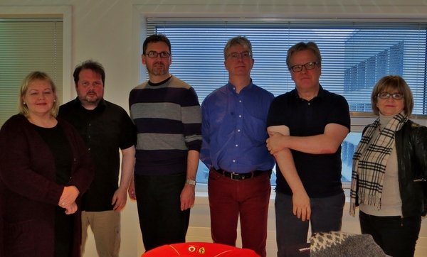 Frá vinstri: Guðrún Stella Gissurardóttir, Jón Jónsson, Þór Hjaltalín minjavörður Norðurlands vestra…