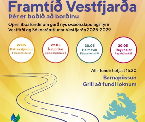 Vestfirðingum öllum boðið á íbúafundi