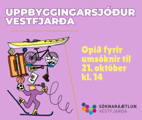Opið fyrir umsóknir í Uppbyggingarsjóð Vestfjarða
