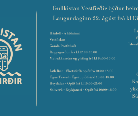 Gullkistan Vestfirðir býður heim í Súðavík