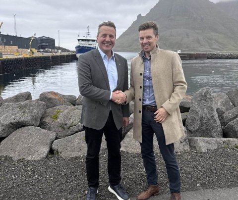 Guðlaugur Þór Þórðarson, umhverfis-, orku- og loftslagsráðherra, og Þorsteinn Másson, framkvæmdastjó…