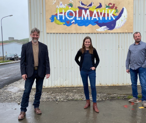 F.v. Skúli Gautason, Katrín Jakobsdóttir, Sigurður Líndal