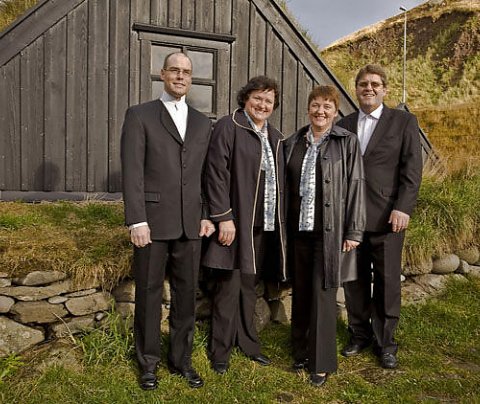 Kvartett Camerata. Frá vinstri: Steingrímur, Mariola, Elzbieta og Magnús.