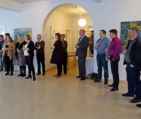 Frá verðlaunaafhendingunni í Safnahúsinu á Ísafirði - ljósm. Sveinn Ragnarsson