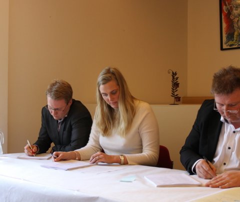 Frá vinstri Daníel Jakobsson, Ásthildur Sturludóttir og Indriði Indriðason