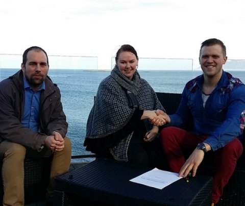 Baldvin, Díana og Einar Ben