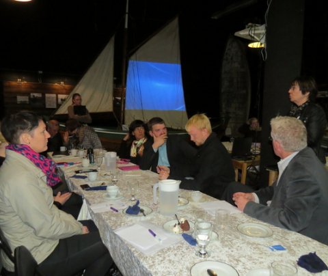 Á fundi með þingmönnum