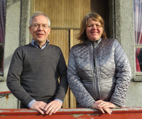 Aðalsteinn Óskarsson framkvæmdastjóri og Friðbjörg Matthíasdóttir formaður FV