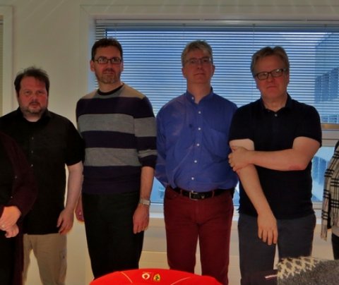 Frá vinstri: Guðrún Stella Gissurardóttir, Jón Jónsson, Þór Hjaltalín minjavörður Norðurlands vestra…