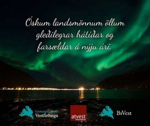 Fjórðungssamband Vestfirðinga óskar gleðilegra jóla