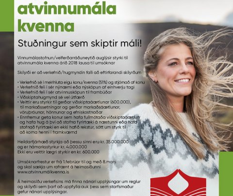 Styrkir til atvinnumála kvenna