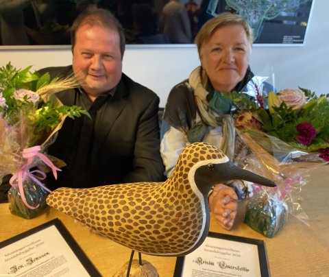 Jón Jónsson á Kirkjubóli og Kristín Einarsdóttir í Hveravík
Ljósmynd: Skúli Gautason