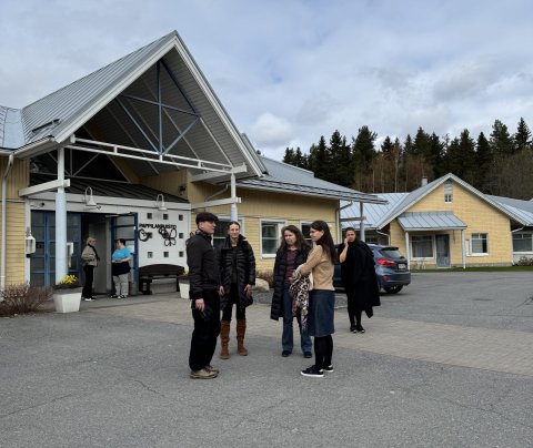 Frá heimsókn MERSE-fólks til Finnlands þar sem m.a. var skoðað samfélagslega rekið hjúkrunarheimili