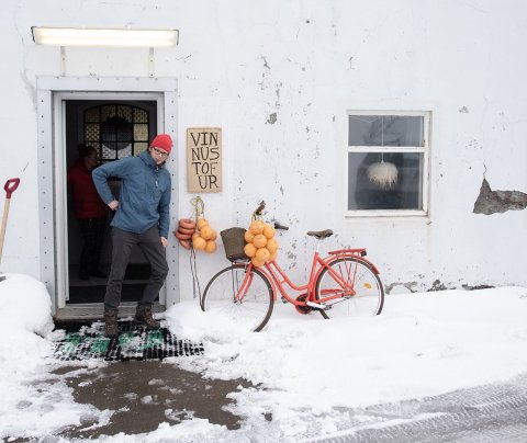 Frá heimsókn MERSE-hópsins í Netagerðina á Ísafirði í vetur. Mynd af Facebook-síðu verkefnisins