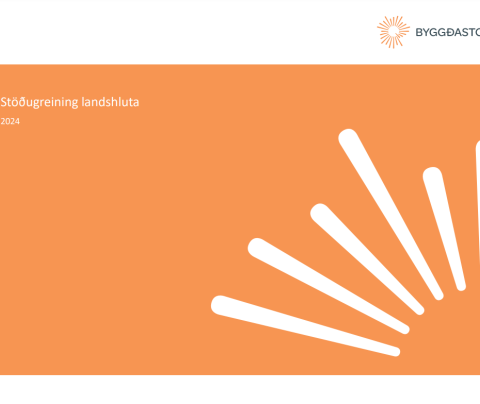 Stöðugreining landshlutanna komin út