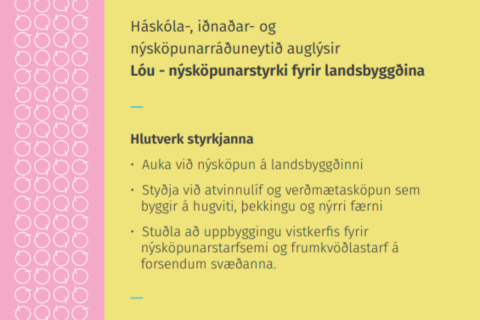 Lóa - stuðningur við nýsköpun á landsbyggðinni