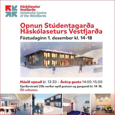 Opnun Stúdentagarða Háskólaseturs Vestfjarða