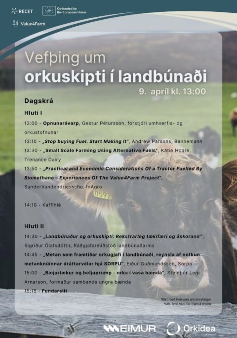 Vefþing um orkuskipti í landbúnaði