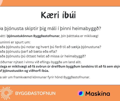 Hvaða þjónusta skiptir þig máli? Þjónustukönnun Byggðastofnunar